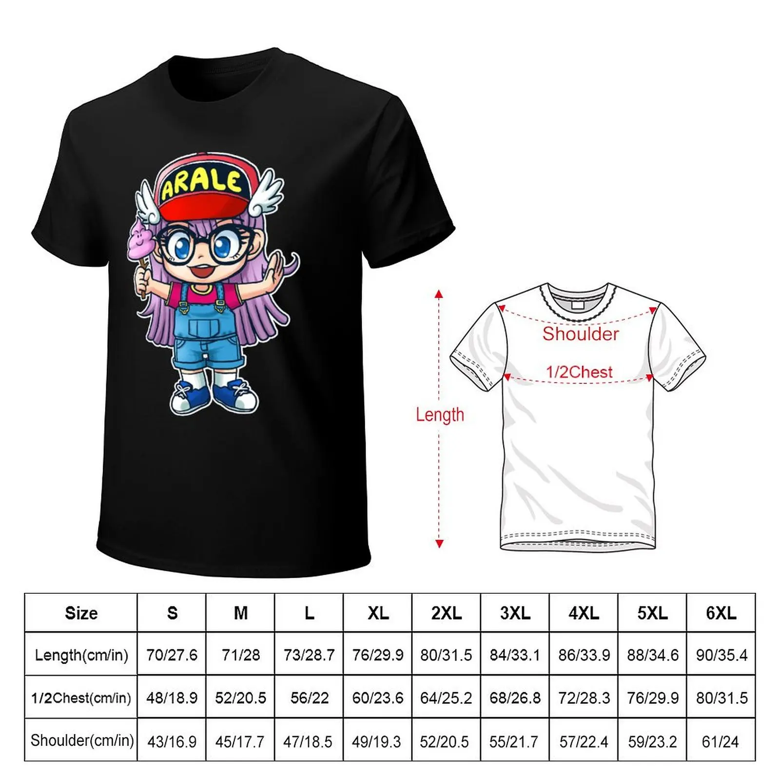 Arale - Dr. Slump T-Shirt Plus Size Lightweight Tee Shirt