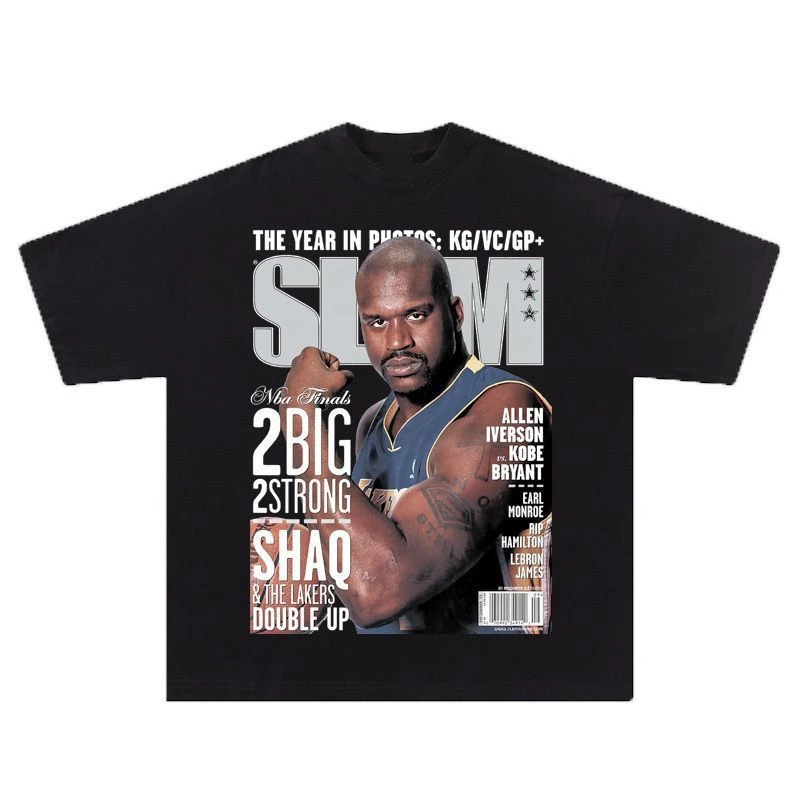 Fit Star Short Sleeve American T-shirt Basketball Cotton OK Combination Kobe Bryant Unisex Style Both of Men and Women