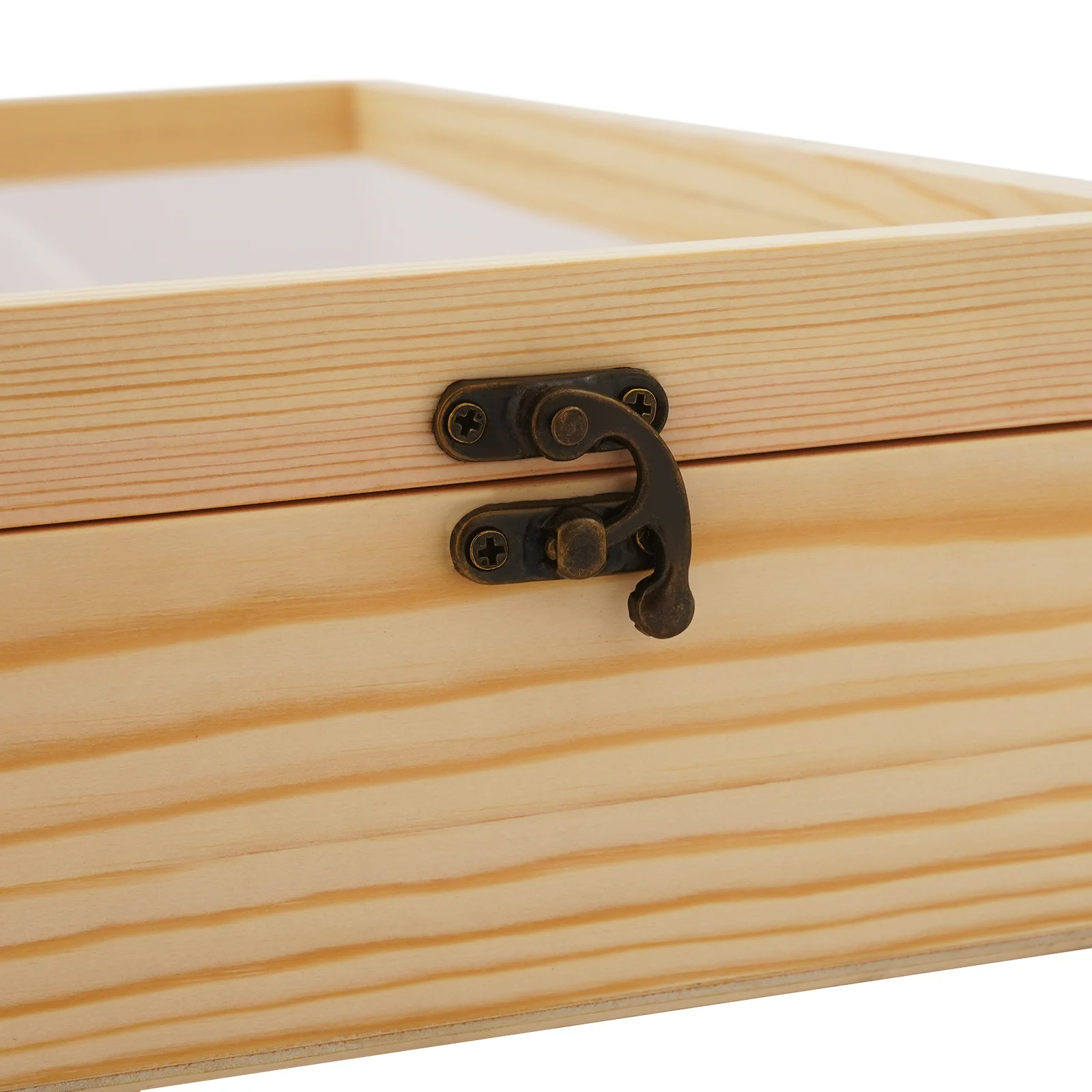 خزانة عرض خشبية مثبتة على الحائط ذات 7 طبقات مع باب أكريليك شفاف مقاوم للغبار للسيارات النموذجية وشخصيات الحركة