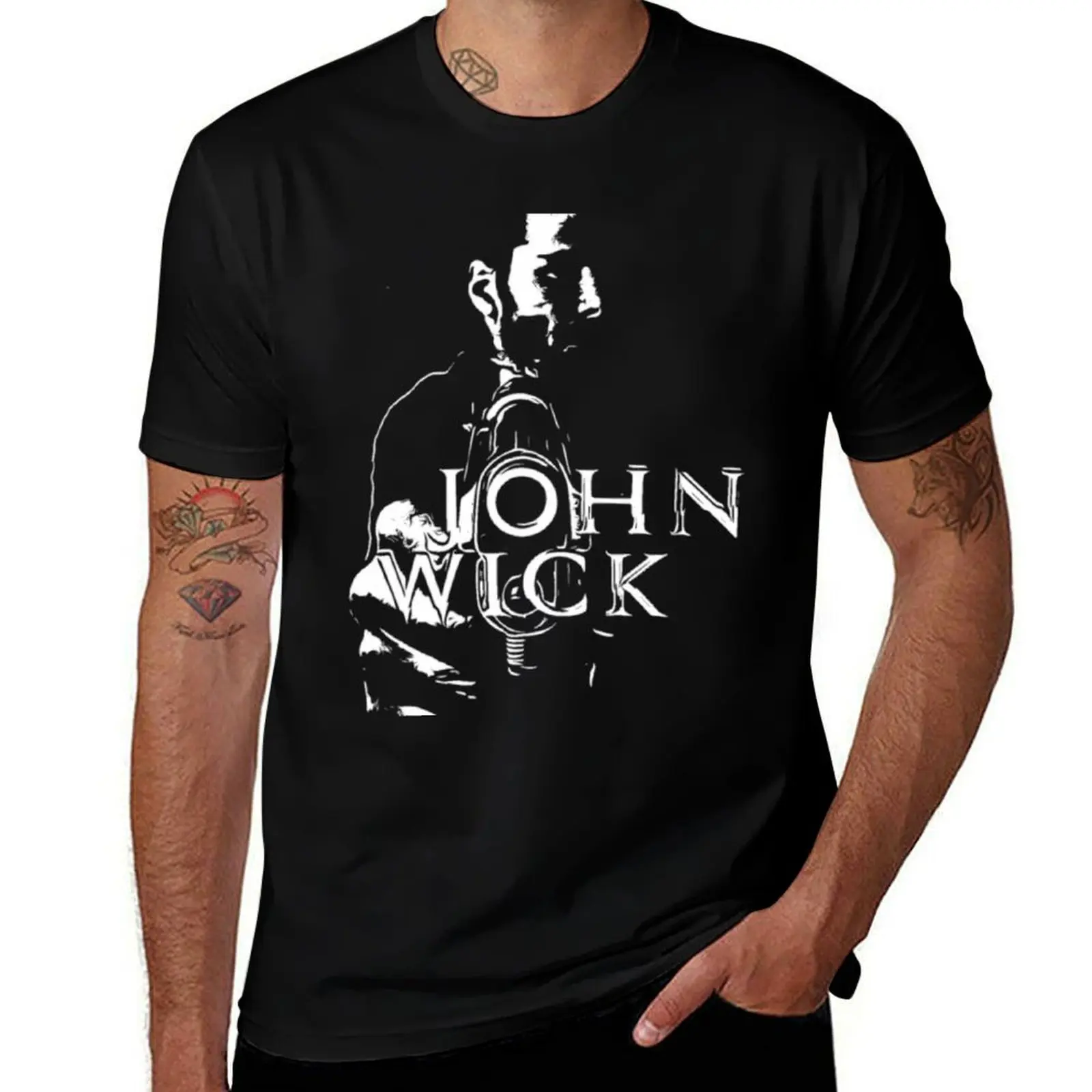 

John Wick Art T-Shirt t shirt man designer man t shirt summer T-Shirt