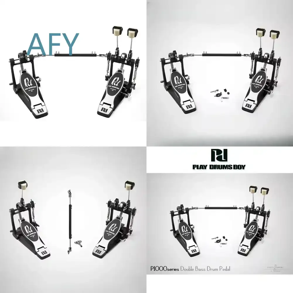PD Factory Direct for P1000 Professional Acoustic Drum Pedal Double Bass Drum Pedal Detachable Single Pedal for Drum Kit