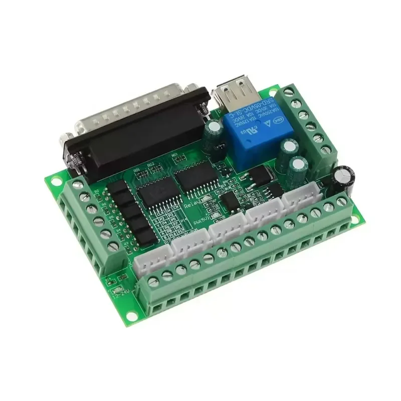 Cnc Router5-axis MACH3 Green Interface Board for Hybrid Stepper Motor Servo Motor for Cnc
