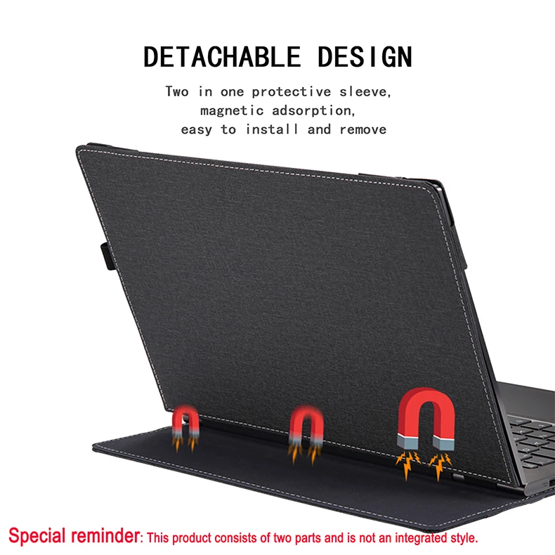 Case cover for Samsung Galaxy Book6 / Pro 14 Inch Removable laptop protective case leather cover accessories