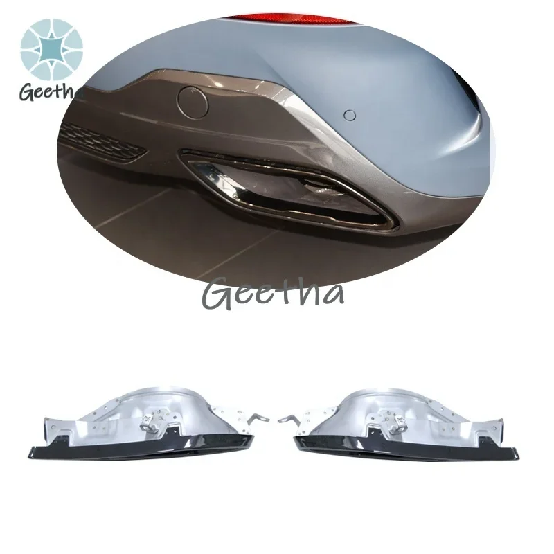 

For Black Glossy Steel Rectangular Exhaust Tail for BMW 8 Series G14 G15 G16 M850i 840i M Sport 2door 4door 2020 2021