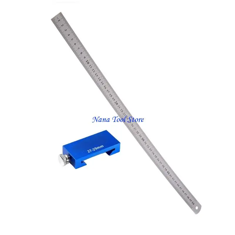 31GJ Strong Aluminum Carpenter Marking Tool Featuring Sliding Block Upgrades for Enhances Accuracy In Woodworking Projects