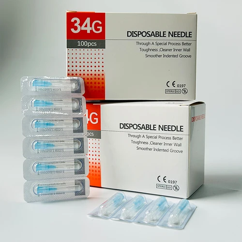 Imagen 2 del producto Nuevo Embalaje 34g 8mm belleza jeringa desechable relleno seguridad 34G aguja