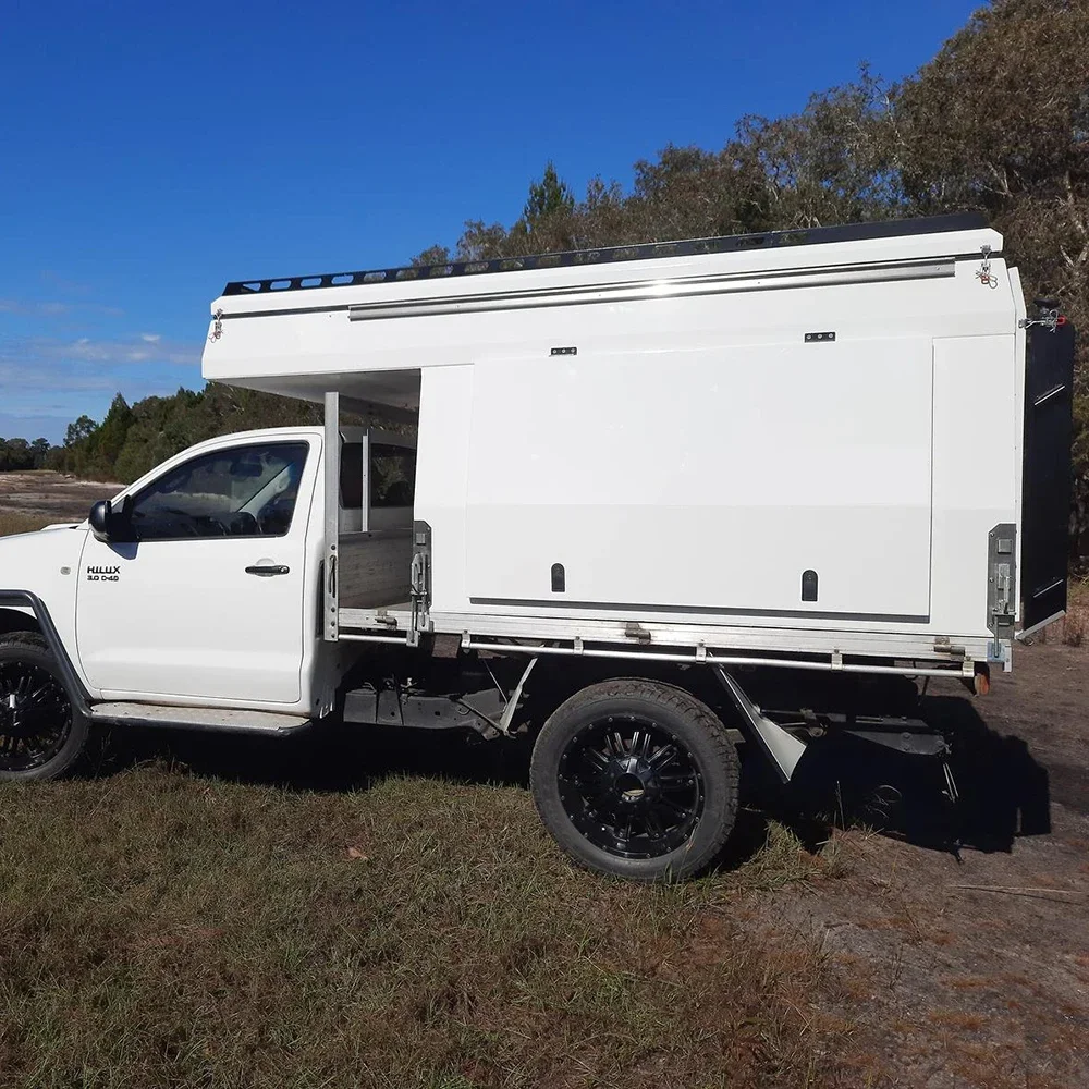 Allroad Caravan Slide on truck bed  camper Ford Ranger adventure equipment  Hilux  gear expedition vehicle