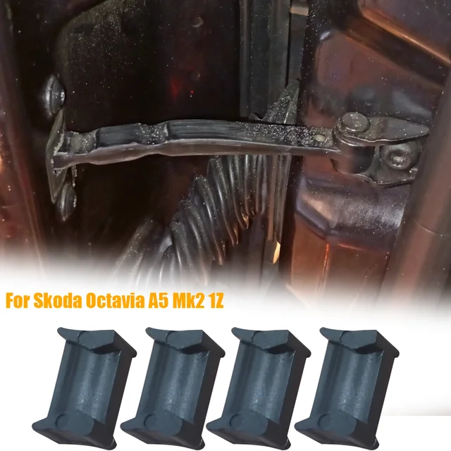 4 szt. Do Skoda Octavia A5 Mk2 1Z 2004 2005 - 2013 nadaje się do wszystkich drzwi ogranicznik drzwi zestaw naprawczy zacisk tłumiący