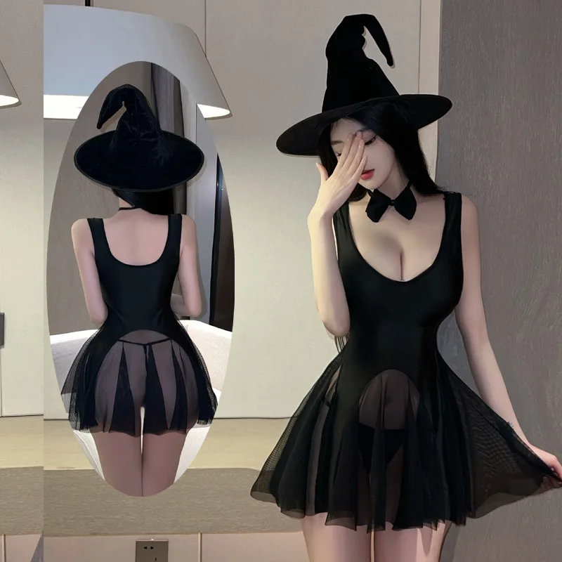 

Original Design loween Sexy Nun orm Set Leather Maid Costume No Need to Take off A-Line Dr for Women Casual Wear