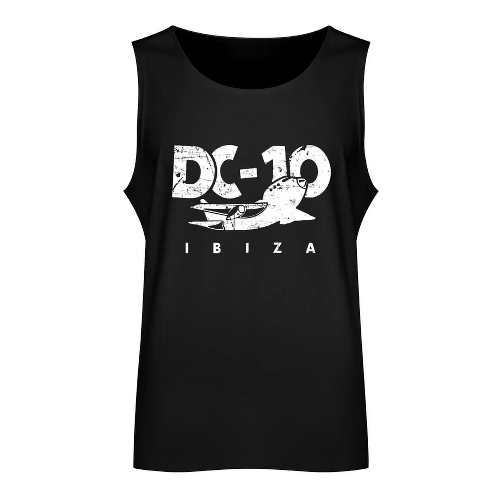 DC10 Bar Club IBIZA: vintage white MODEL Club legend by La French Touch Tank Top Man clothes for gym anime t-shirts