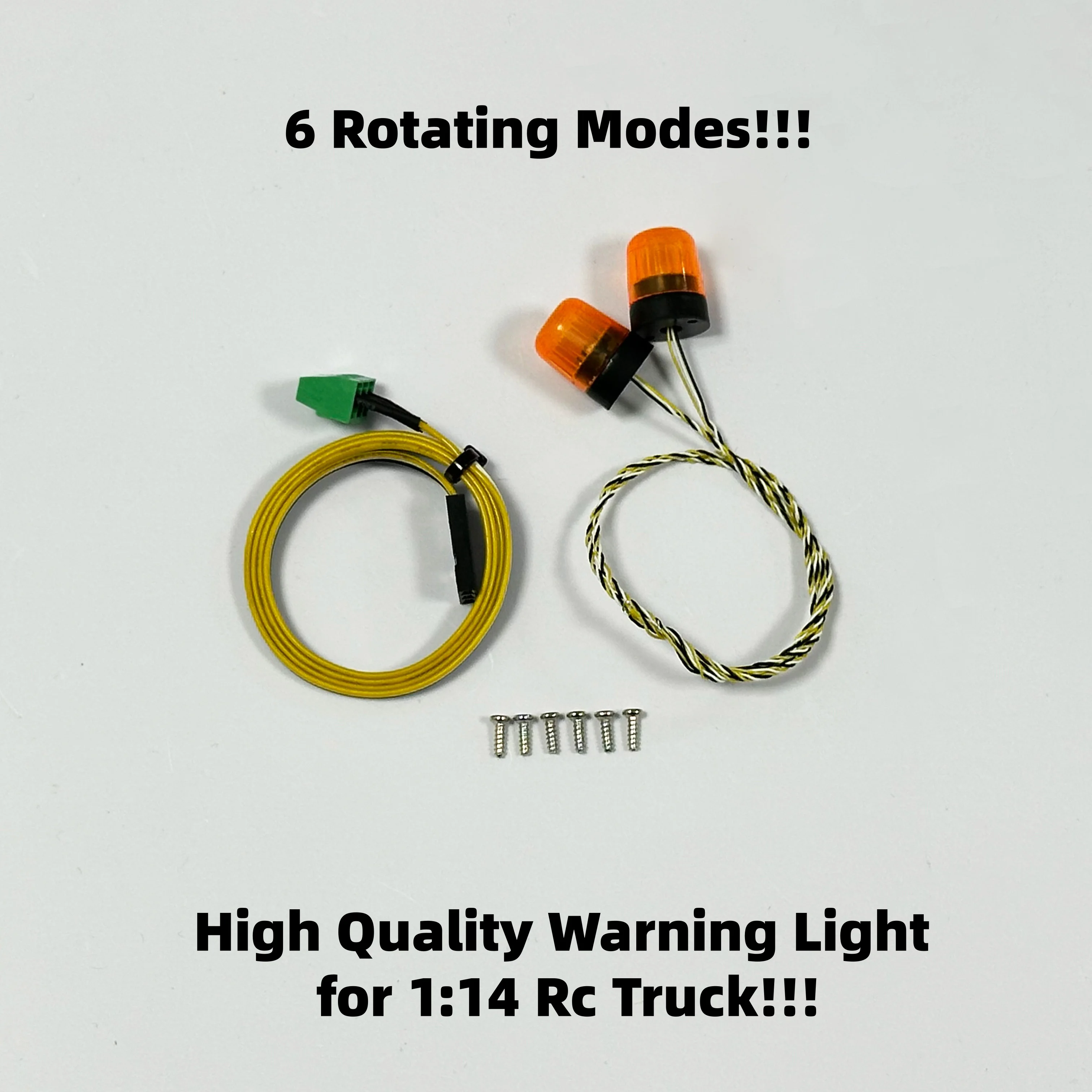 

Flash Rotating Warning Lights for Tamiya 1/14 RC Truck Scania 770s High Quality Engineering Light Upgrade Parts