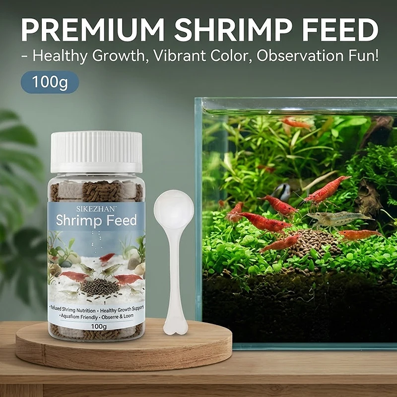Shrimp Feed Natural Nutrition for Healthy Growth and Aquarium Pets Perfect for Family Science Learning and Observing Habits