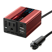 150W Car Power Inverter 12V DC to 110V/220V AC Converter with 3.1A Dual USB Ports, Fast Charge for Phone iPad Laptop, Overlo