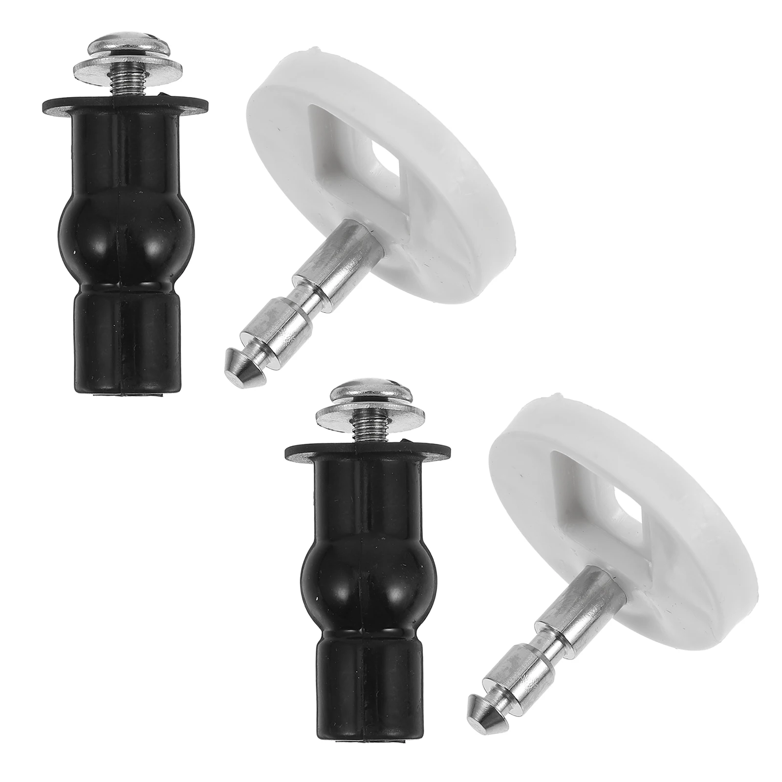 

2 Pcs Toilet Seat Fixing Screws Universal Replacement Hinges Bolts Secure Fit Easy Installation Longlasting Complete Set