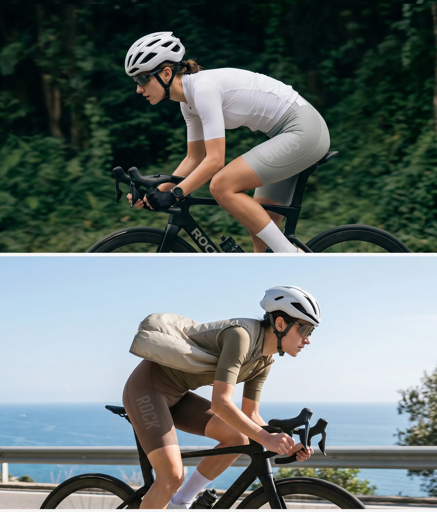 ROCKBROS Sommer-Radhose mit Trägern, Leicht, Elastisch, Atmungsaktiv, mit Polsterung, Damen-Radhose – Detail 25