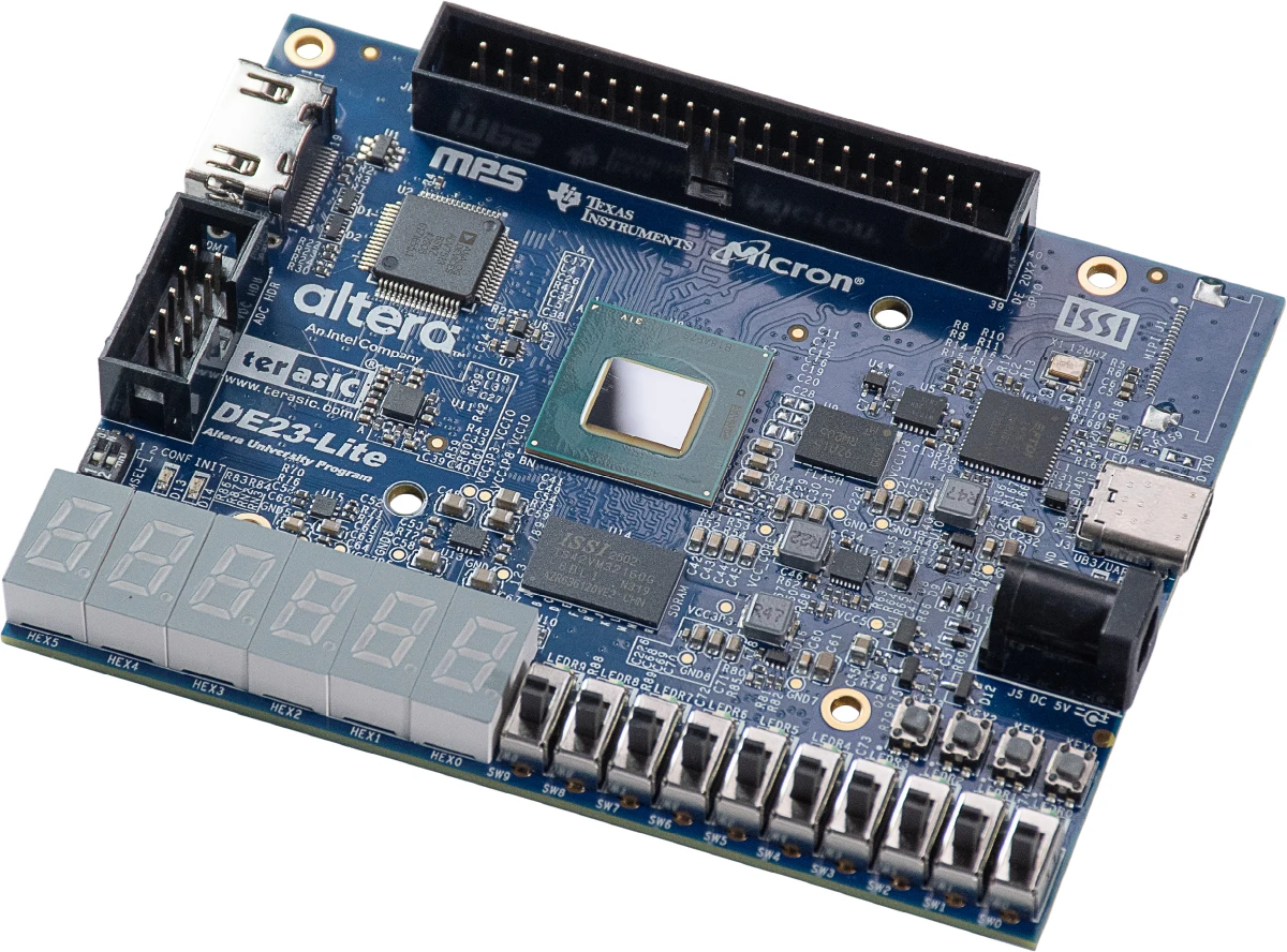 

Комплект разработки Terasic DE23-Lite: плата устройства Agilex 3 FPGA с HDMI, SDRAM и USB-C для зрения и робототехники