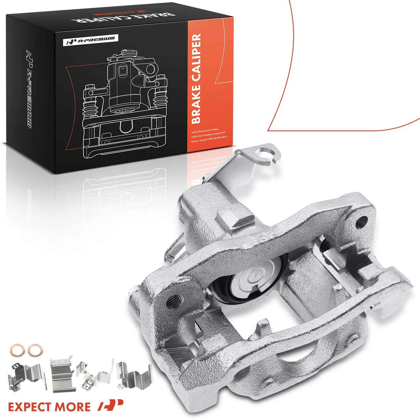 A-Premium Rear Right Brake Caliper with Bracket for Dodge Grand Caravan 2013-2016 Chrysler Town & Country 2013-2016 Ram C V