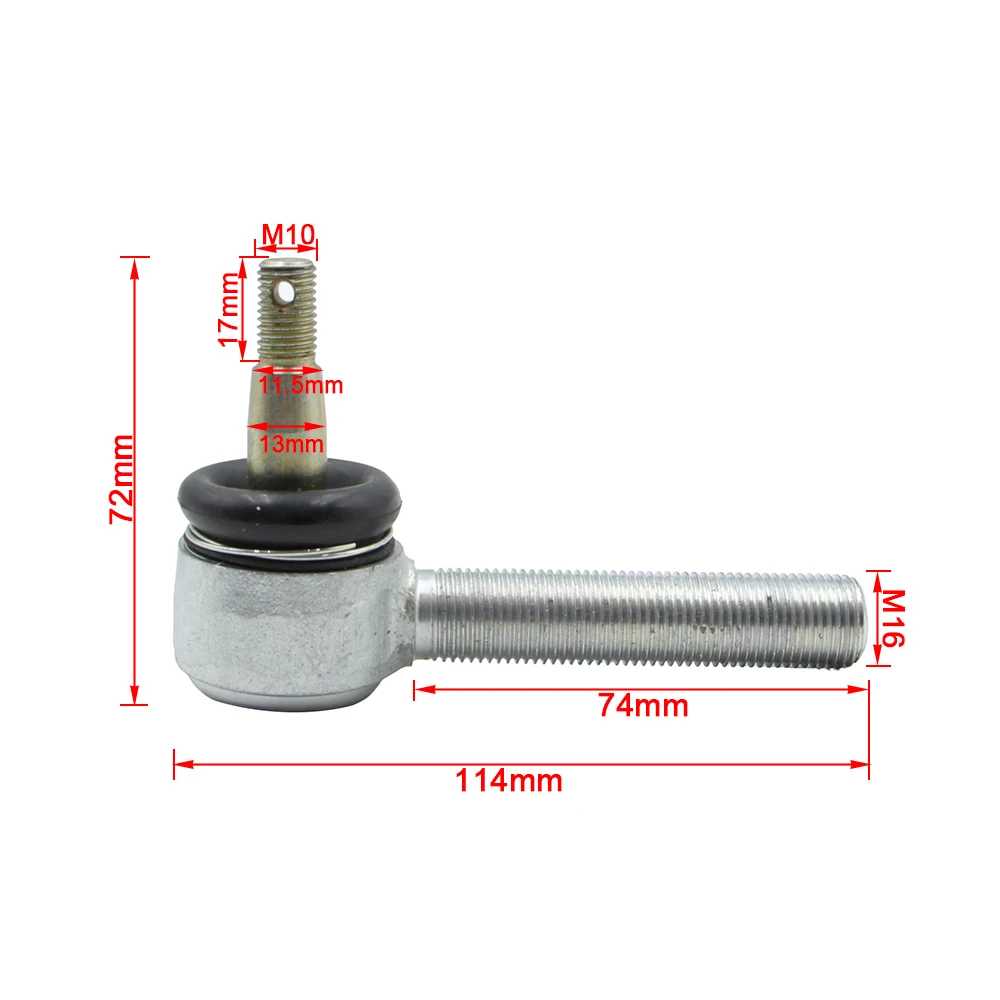 M10 M16 ATV Tie Rod End Ball Joint Steering Linkage Ball Joint For Mini Quad Go Kart Buggy Four Wheeler Steering Replacement Par