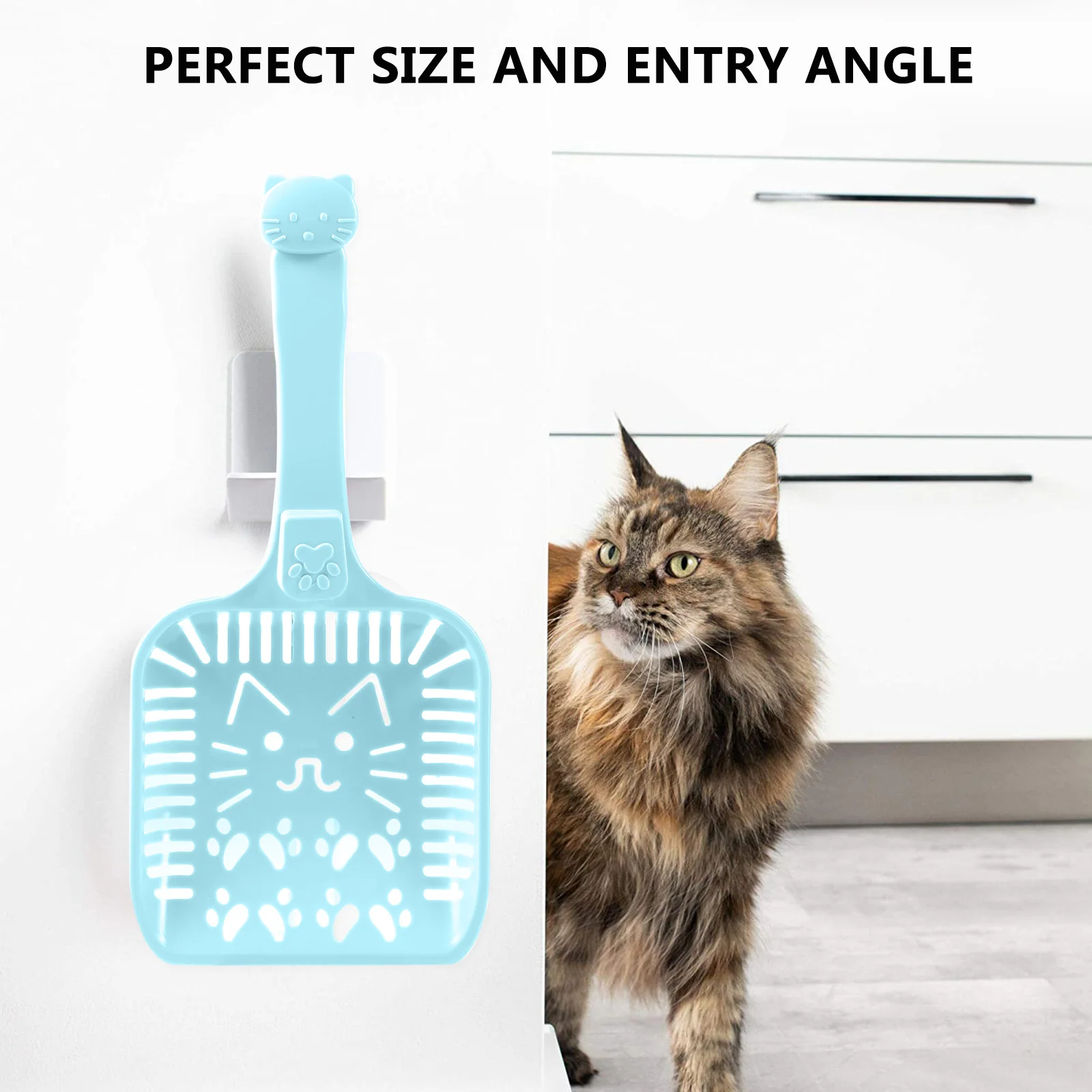 

6Pcs Pet Litter Scoop Cat Sand Scooper High-Grade Plastic Durable Easy Clean Big Wide Mouth Comfortable Hold Cat Sand Shovel