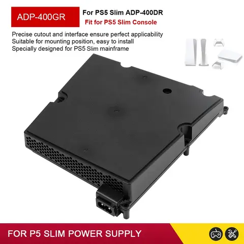 PS5 Slim ADP-400GR 용 새 ADP-400GR 전원 공급 장치 PlayStation 5 Slim 콘솔 액세스 용 기존 전원 어댑터 브릭 교체