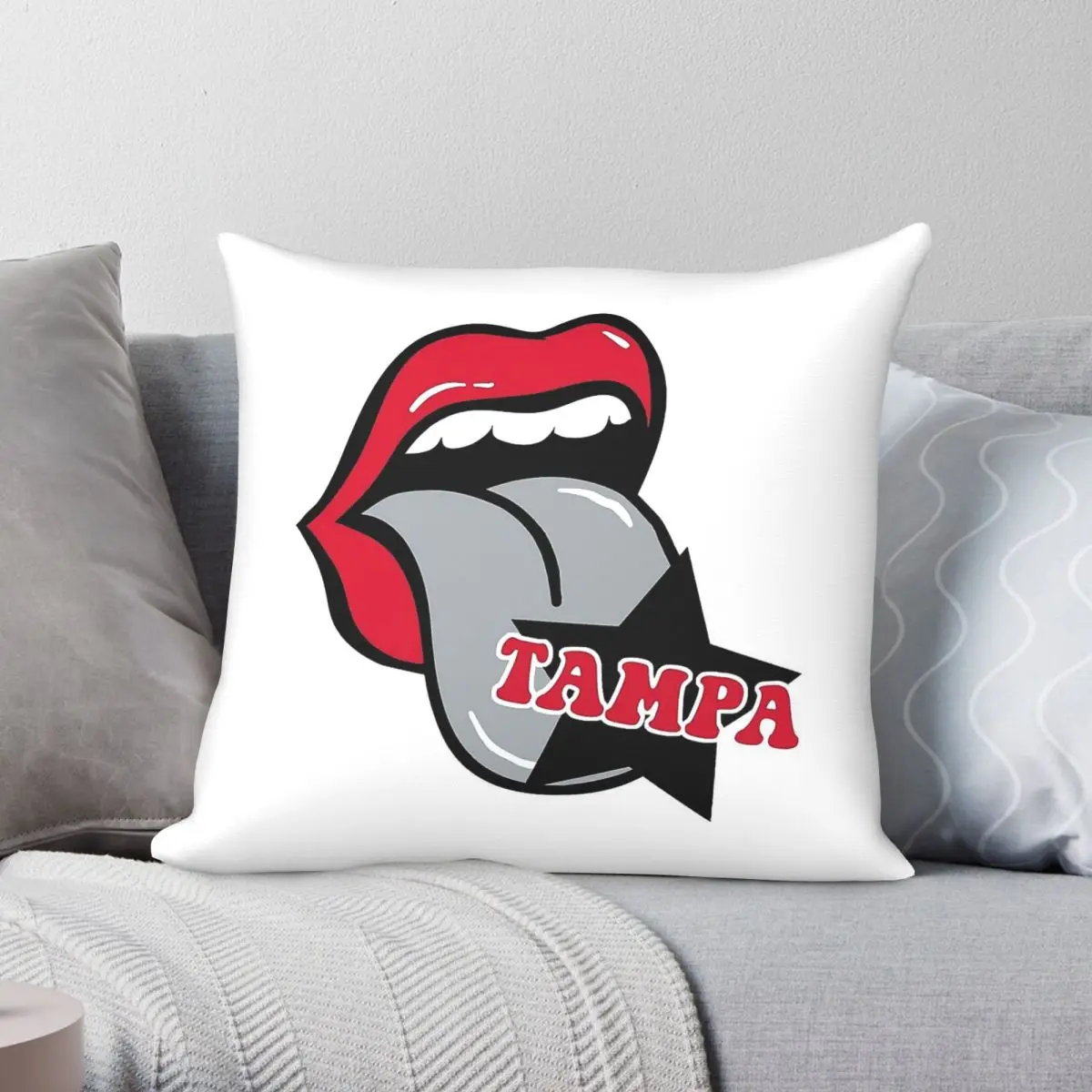 University Of Tampa Pillowcase Polyester Linen Velvet Creative Zip Decor Pillow Case Room Cushion Cover