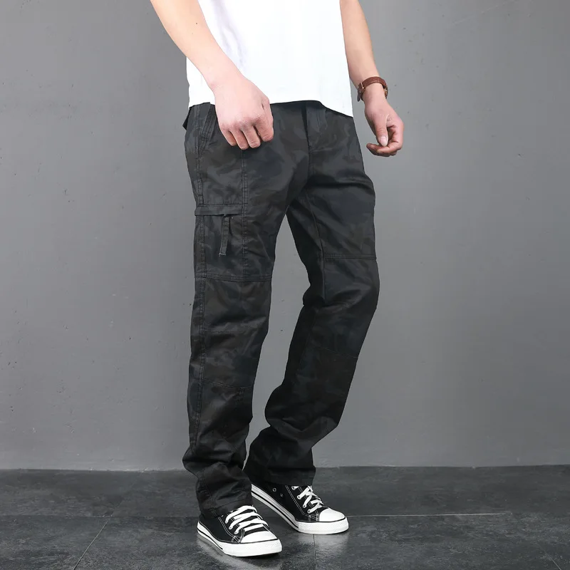 

Summer Autumn Fashion Men Pants Casual Cotton Long Pants Straight Joggers Homme Plus Size 4XL Flat Trousers for Men Clothing