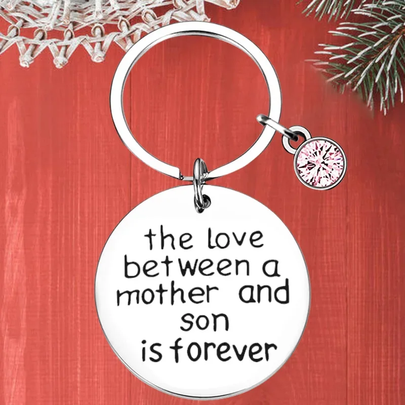 

Metal Mom Keychain Pendant Mother Son Gifts Key Chains the love between a mother and son