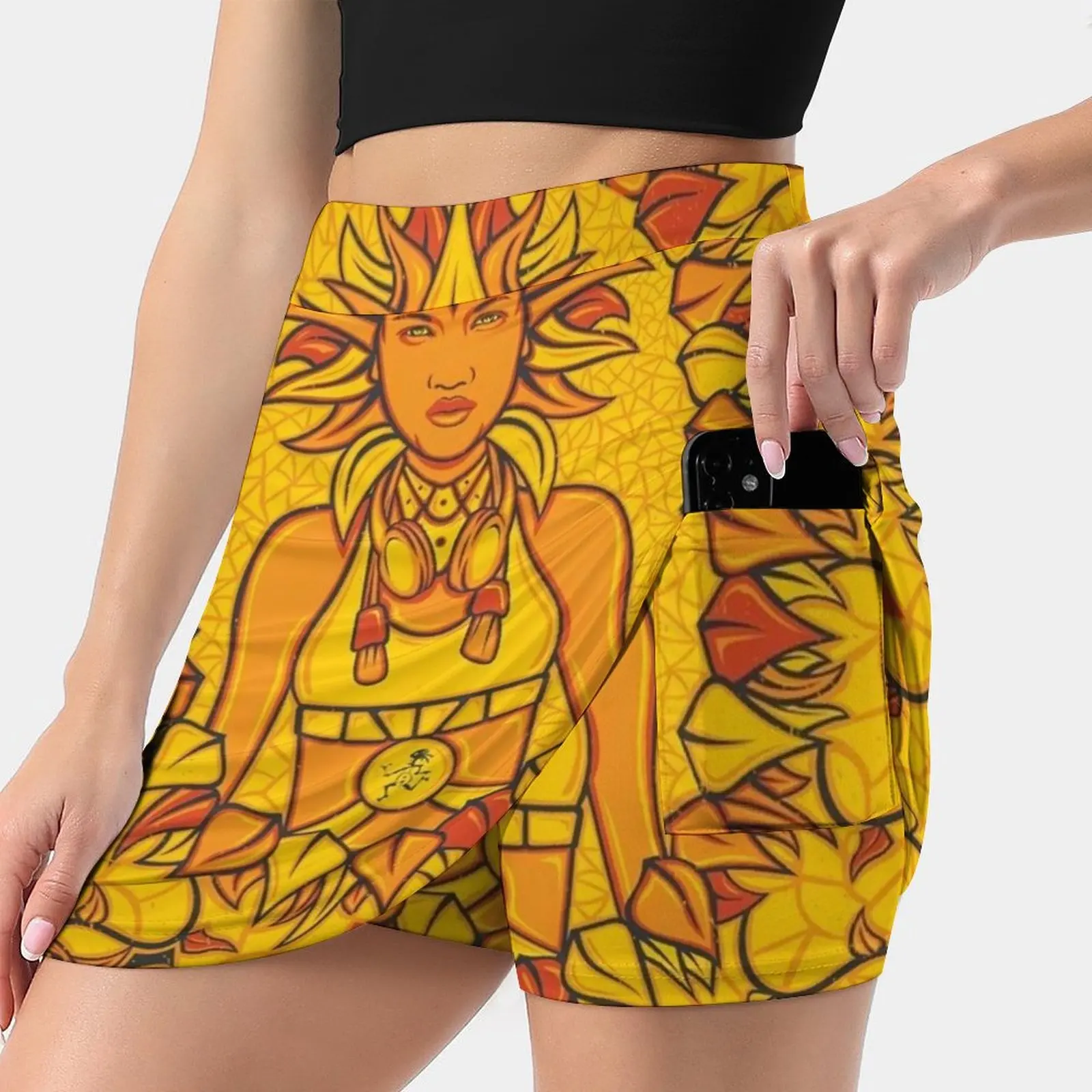 Artwork Panic Pensacola Bhy Center Labor Day Weekend 2019 Women's skirt With Pocket Vintage Skirt Printing A Line Skirts Summer