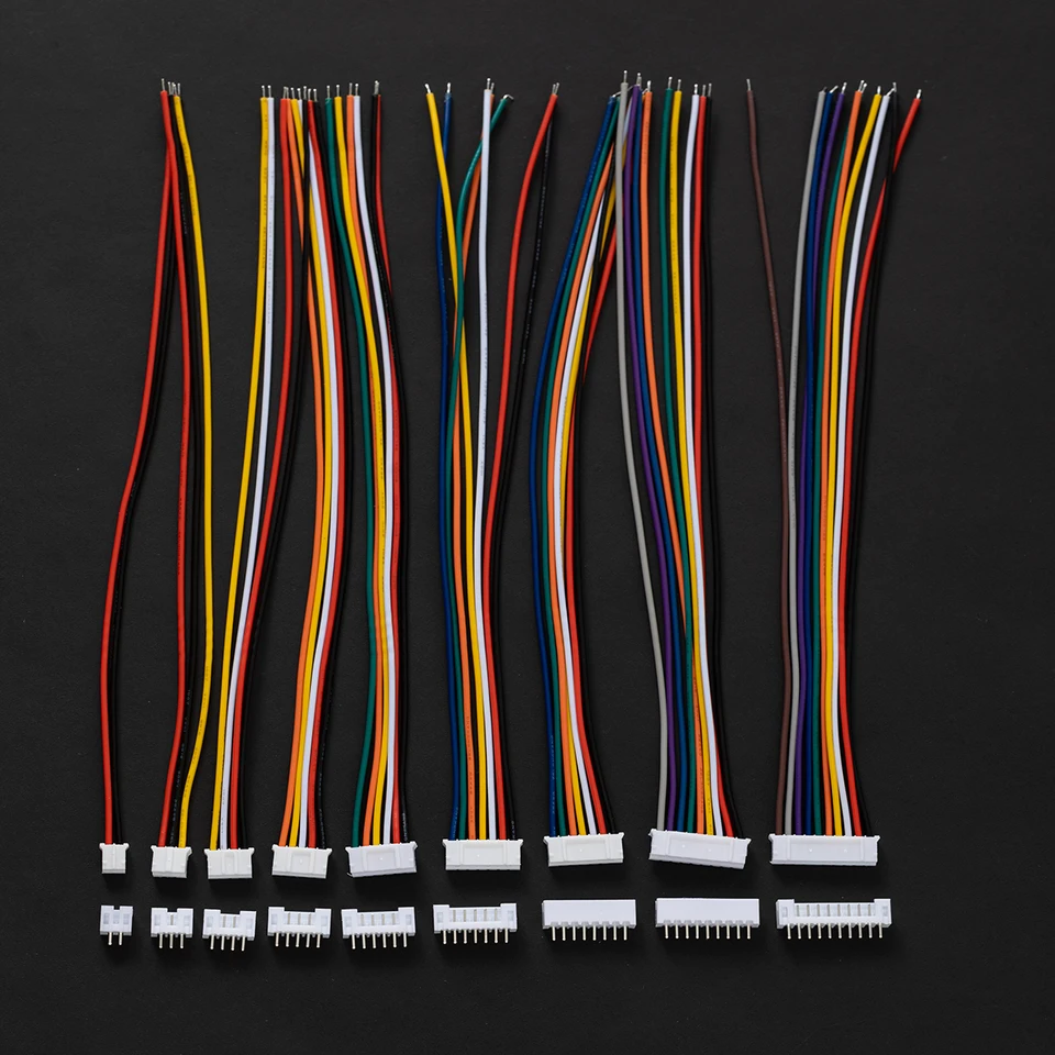 5Sets JST1.25 ZH1.5 PH2.0 XH2.54 Connector Female Male 2/3/4/5/6/7