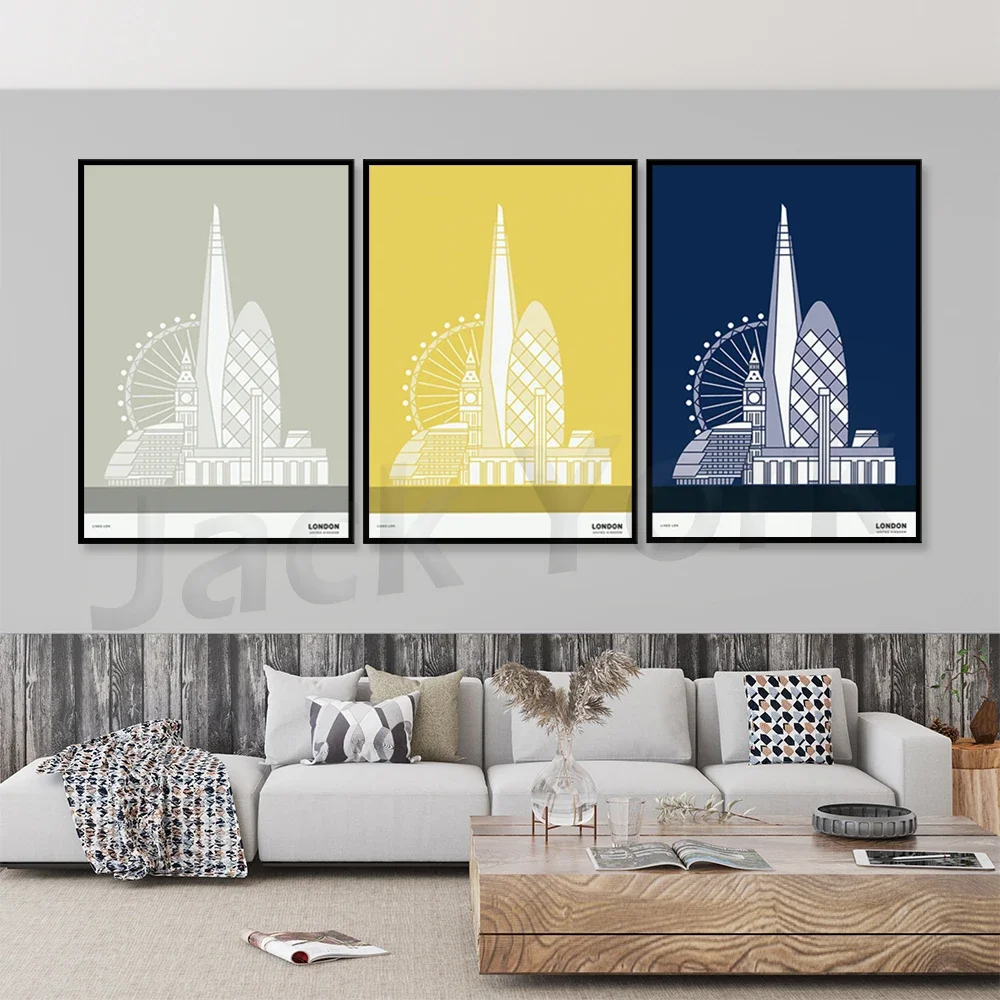 London Print | London Poster | London Illustration | London Architecture Print | London Skyline | London Gift