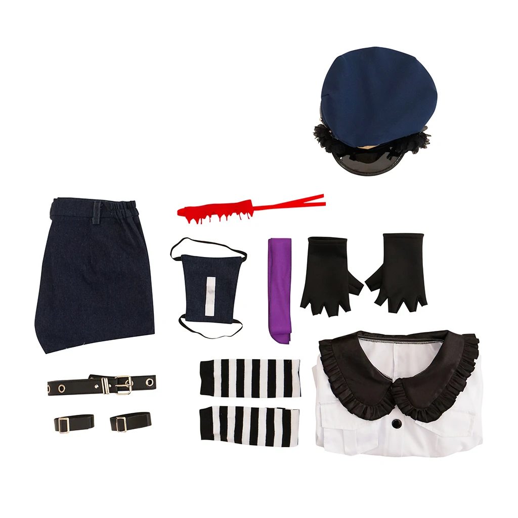 

Anarchy Cosplay Stocking Costume Women Girls Sexy Kawaii Policewoman Uniform Suit Halloween Carnival Party Disguise Outfits