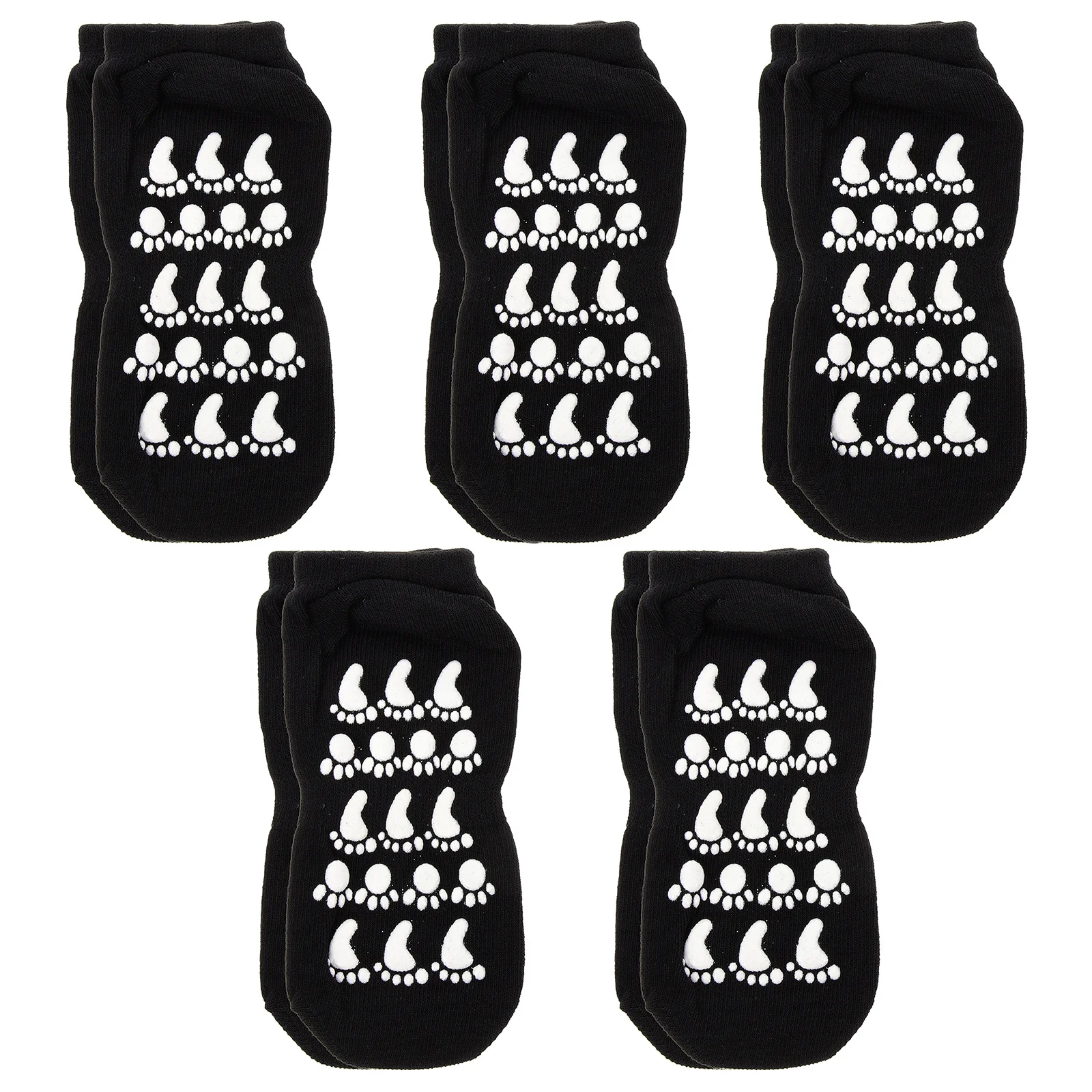 

5pcs Baby Non-Slip Cotton Socks Kids Floor Grip Ankle Socks Unisex All Season Comfortable Large Heel Gift For Boys Girls