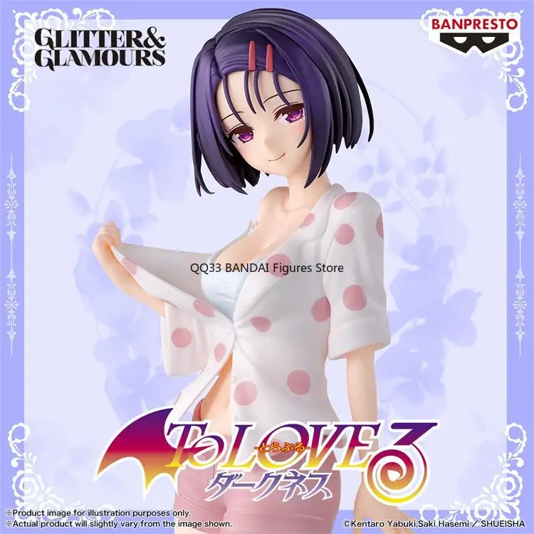BANDAI Anime To Love-Ru Darkness GLITTER & GLAMOURS Haruna Sairenji figura de acción modelo adornos de escritorio coleccionables