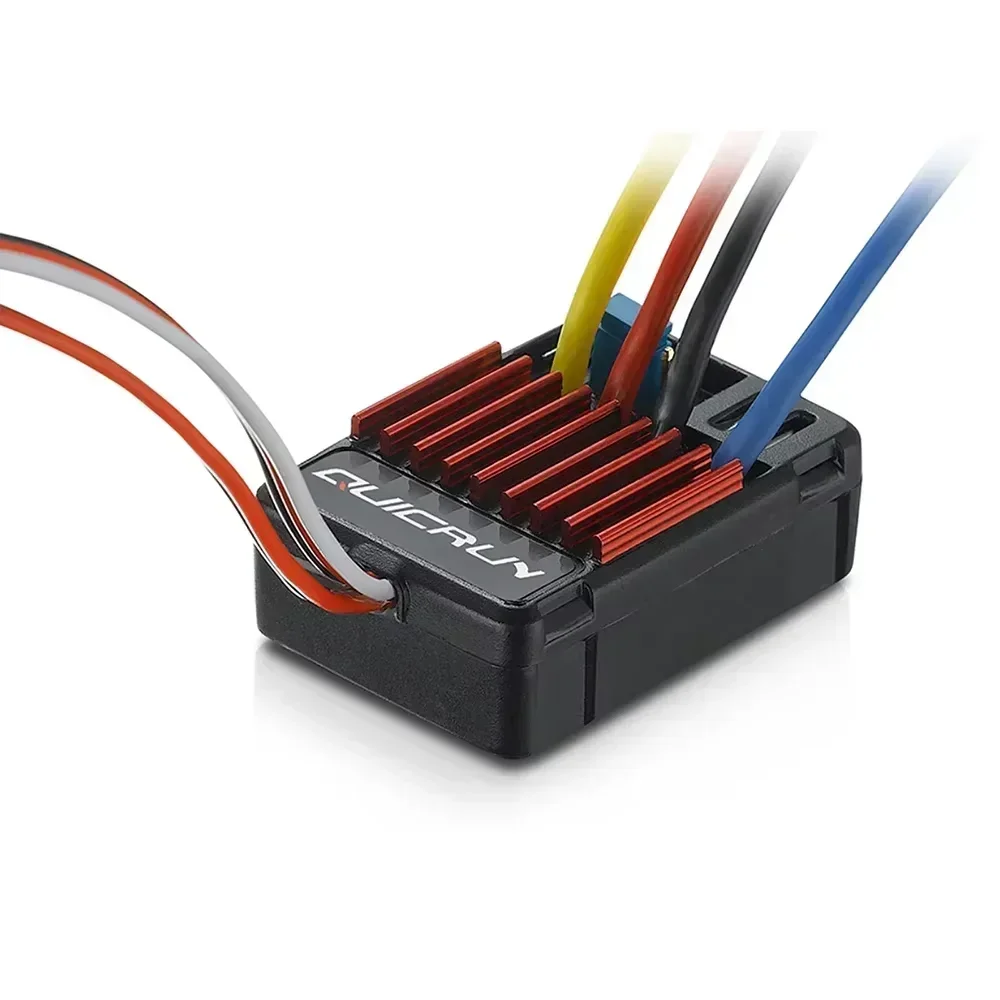 HOBBYWING QuicRun 1625 ESC WP-1625 25A Waterproof Brushed ESC 2-3S LiPo 6V/1A BEC for 1/16 1/18 RC on-road Off-road Boat Crawler