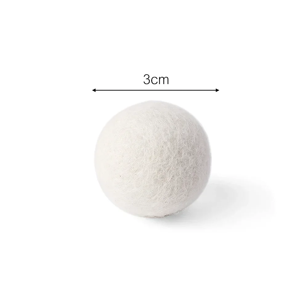 3/6 Stück Wiederverwendbare Woll-Trocknerbälle, Wäschedecker-Weichspüler, Fleece-Trocknerball-Set für Zuhause, Wäschetrockner, Waschmaschine – Detail 12