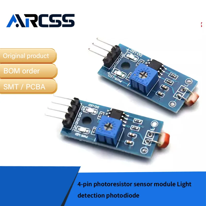 3-pin/ 4-pin photoresistor sensor module Light detection photodiode
