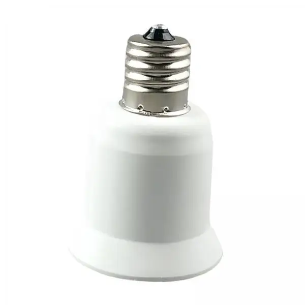 LED Lamp Socket Adapter E17 to E27 Durable Metal Bulb Base Converter for Aging Tests and Fixtures