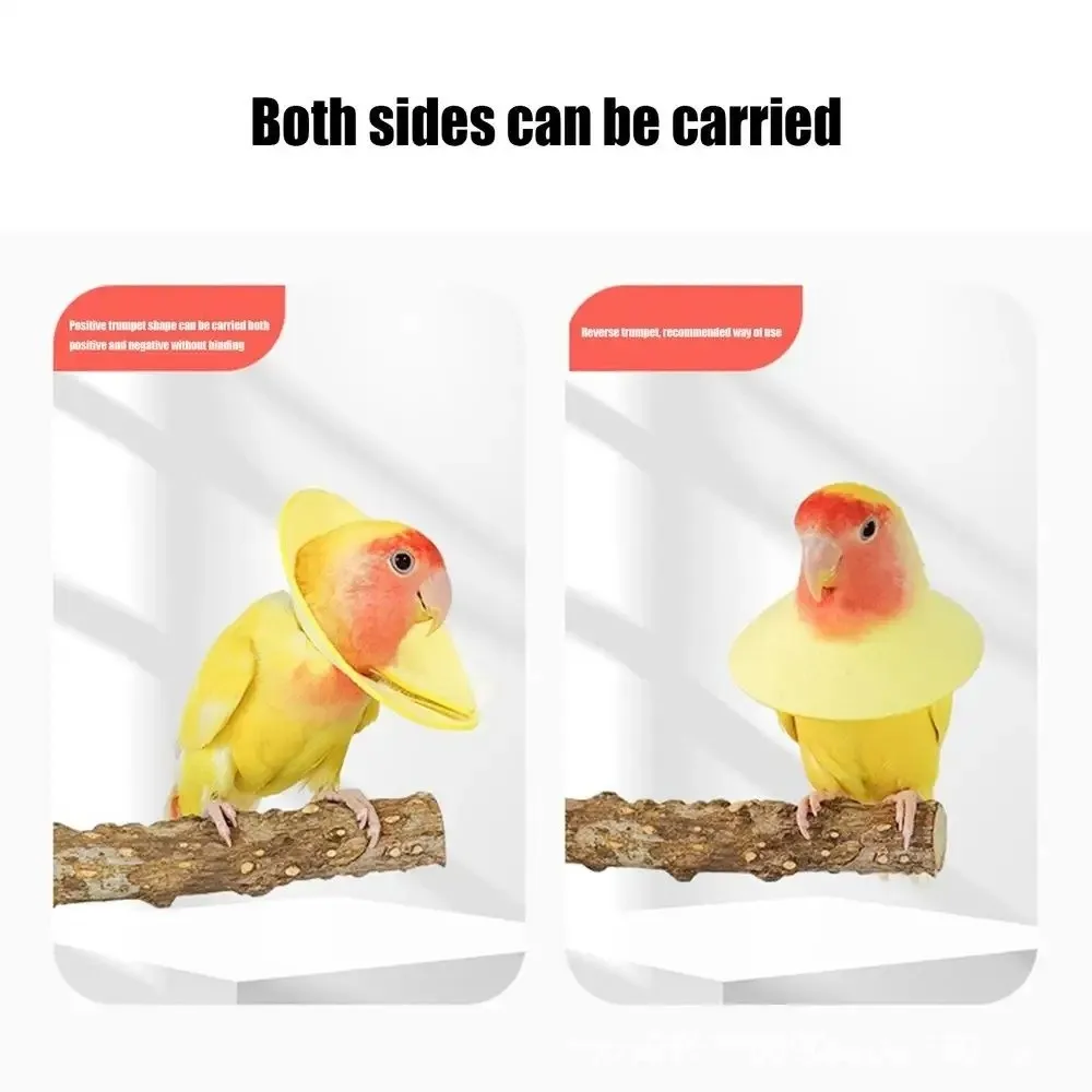 Anti Bite Bird Elizabethan Collar Breathable Soft Bird Collar Vest Comfortable Fit Neck Wearing Protective Cone Collar