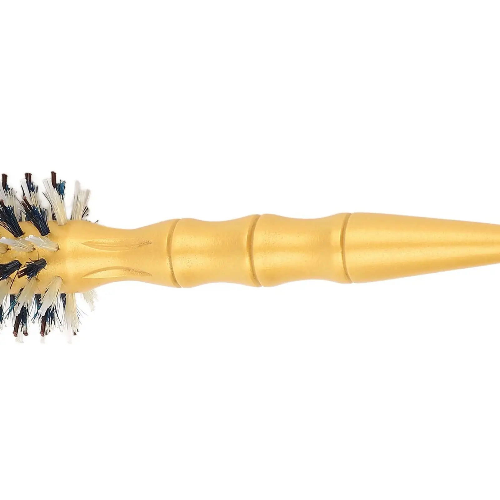 Spazzola per capelli rotonda districante ergonomica portatile - Strumento per lo styling con setole in nylon per la casa e i viaggi