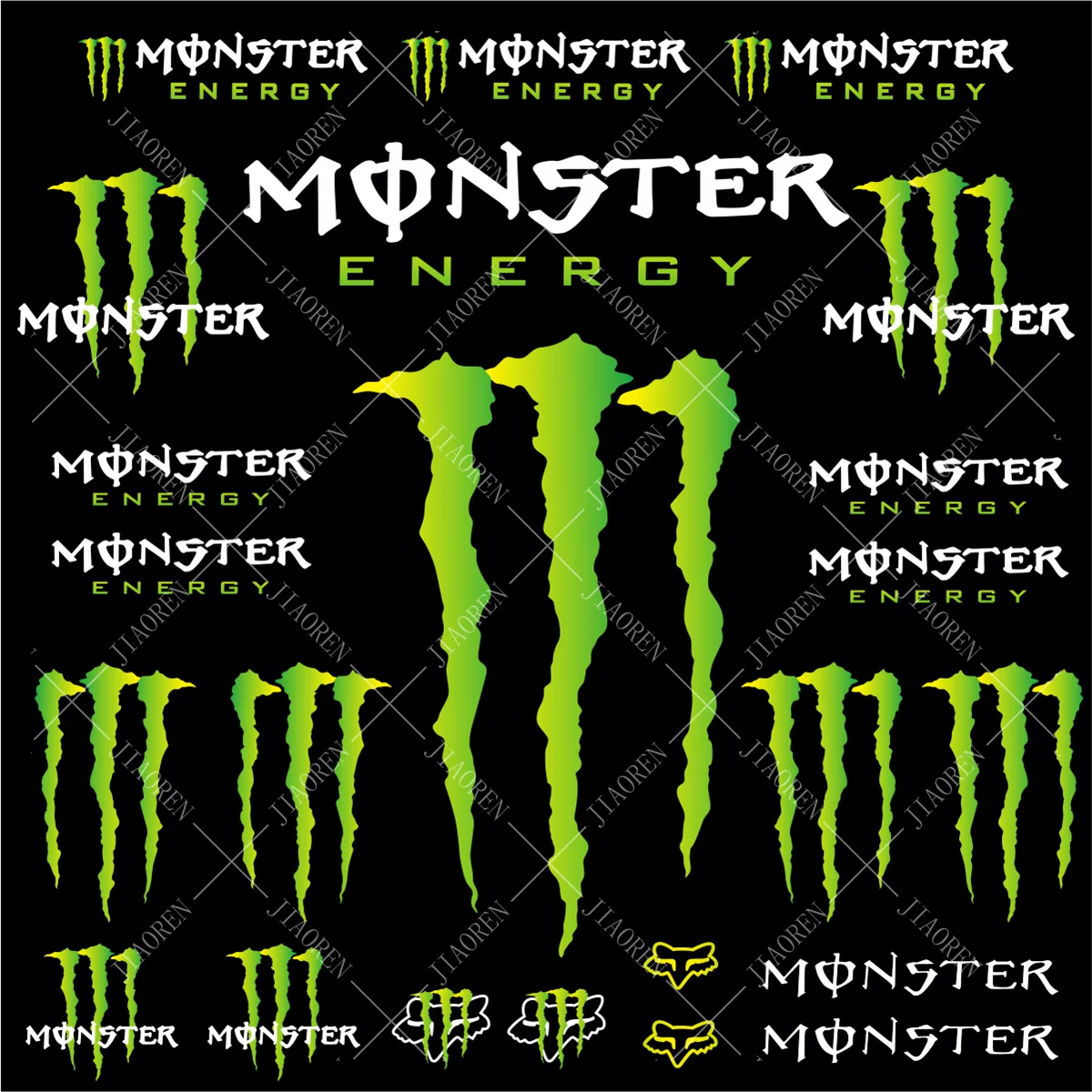 

Виниловая наклейка Monster Energy с логотипом, мотоциклетный бак, шлем, комплект наклеек для велосипеда