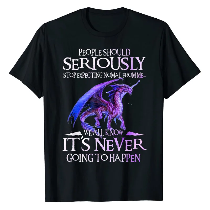 Camiseta Dragon Seriously Dragon para Homens e Mulheres, Camiseta Engraçada para Amantes de Dragões, Presente de Animal, Camiseta Gráfica Fofa, Blusas