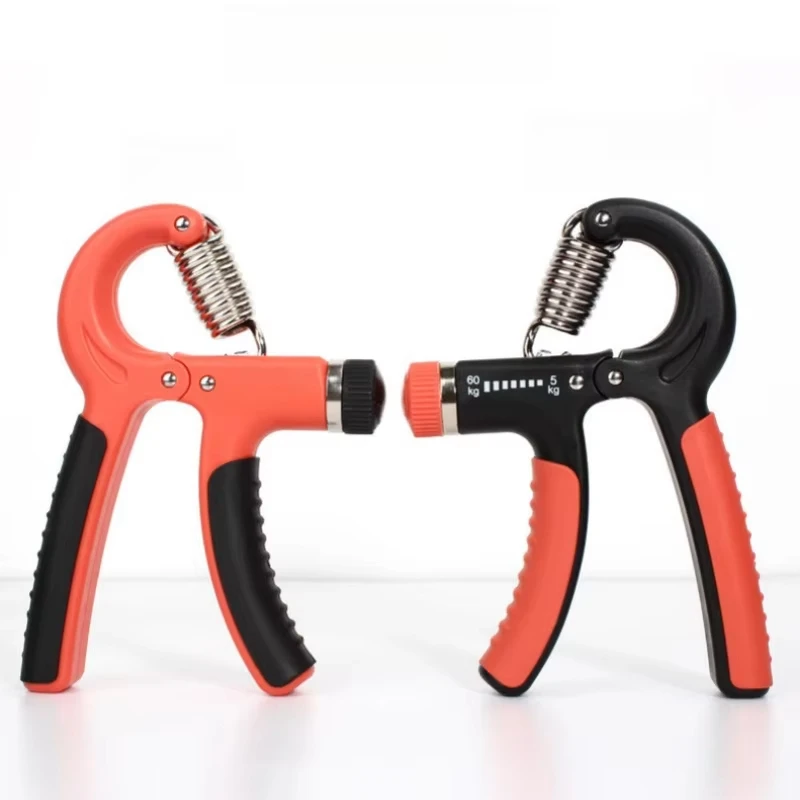 قبضة على شكل حرف R محمولة قابلة للتعديل لتدريب قوة الإصبع الربيعي، جهاز تدريب قوة الذراع