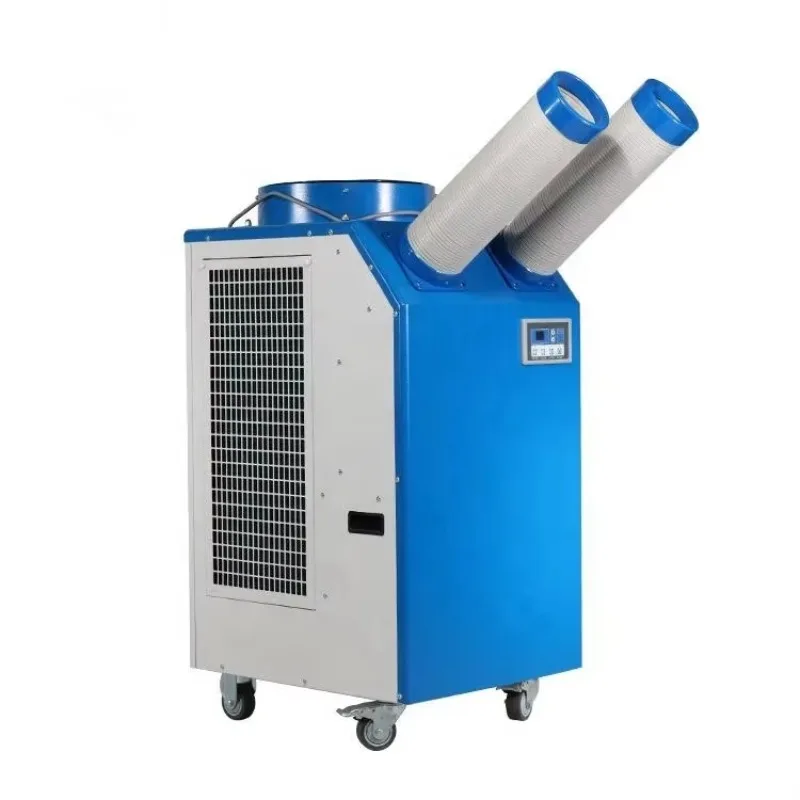Portable spot air-conditioned greenhouse cooling system for outdoor greenhouse tents