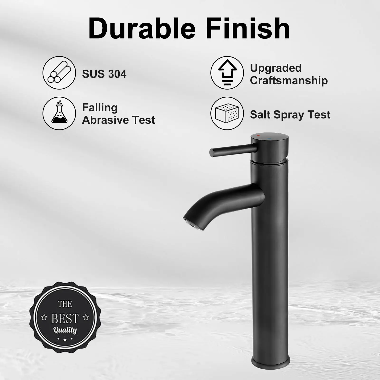 GARWARM Taps being faucets Faucet for Bathroom Sink with Pop-up Drain & Supply Hoses