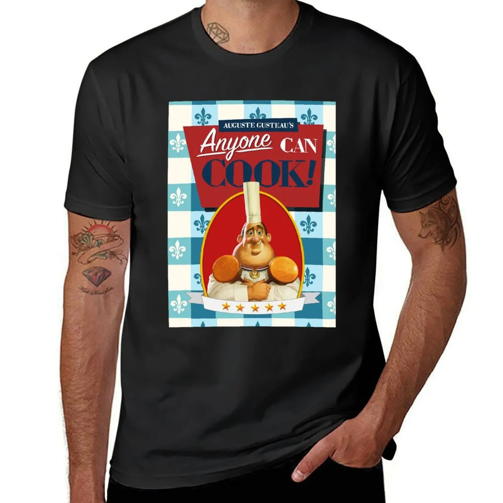 Anyone can cook! T-Shirt plus size tops Short sleeve tee sublime korean fashion tshirts for men