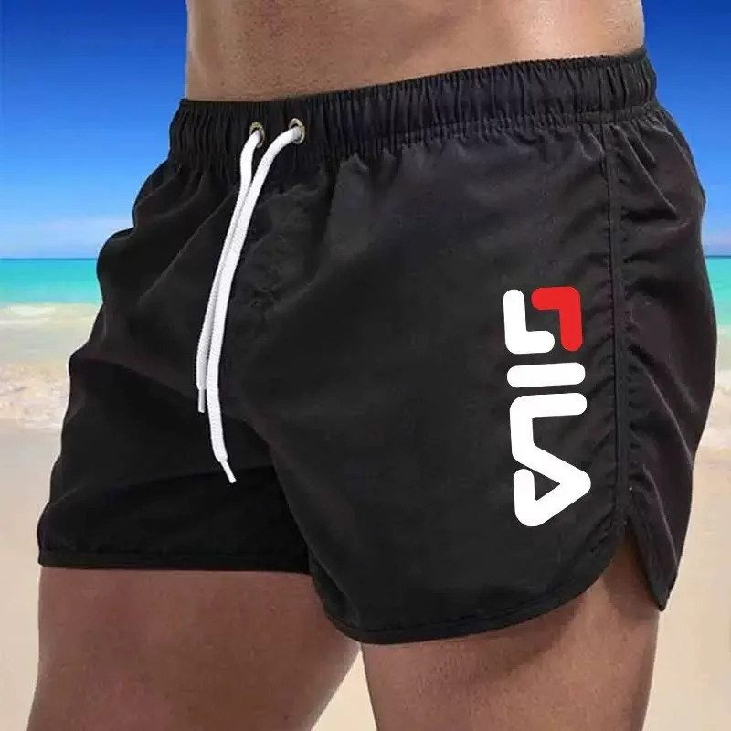 2025 New Men's Beach Shorts Summer Men's Swimwear Sexy Swimming Trunks Woman Running Shorts Sea Surf Shorts Men's Sports Shorts