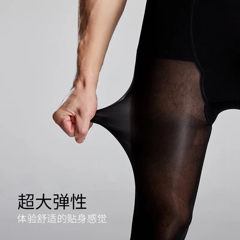 2024 Men Super Long Pantyhose For 170- 190cm Black White Skin Color New Design Thin Spring Lengthened Prevent Snagging Hook