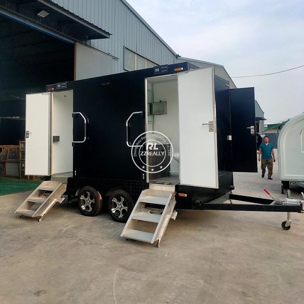 

Portable Prefab Rent Outdoor Restroom Trailer Mobile Toilet Portable Restroom Shower Toilet Trailer for Sale