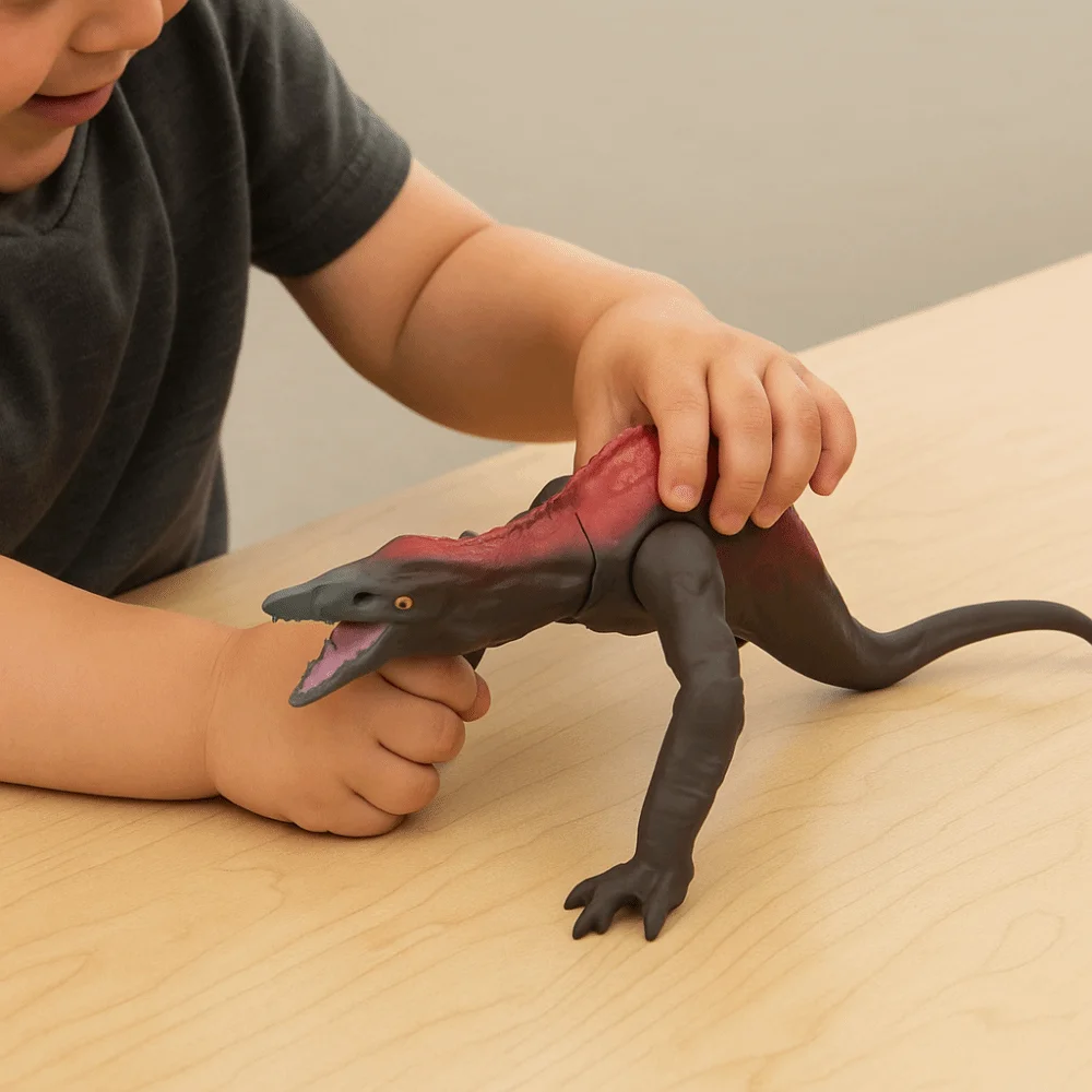 Figura de ação móvel de vinil Skullcrawler Handmad colecionável realista Goanna modelo brinquedo animais figura artesanato