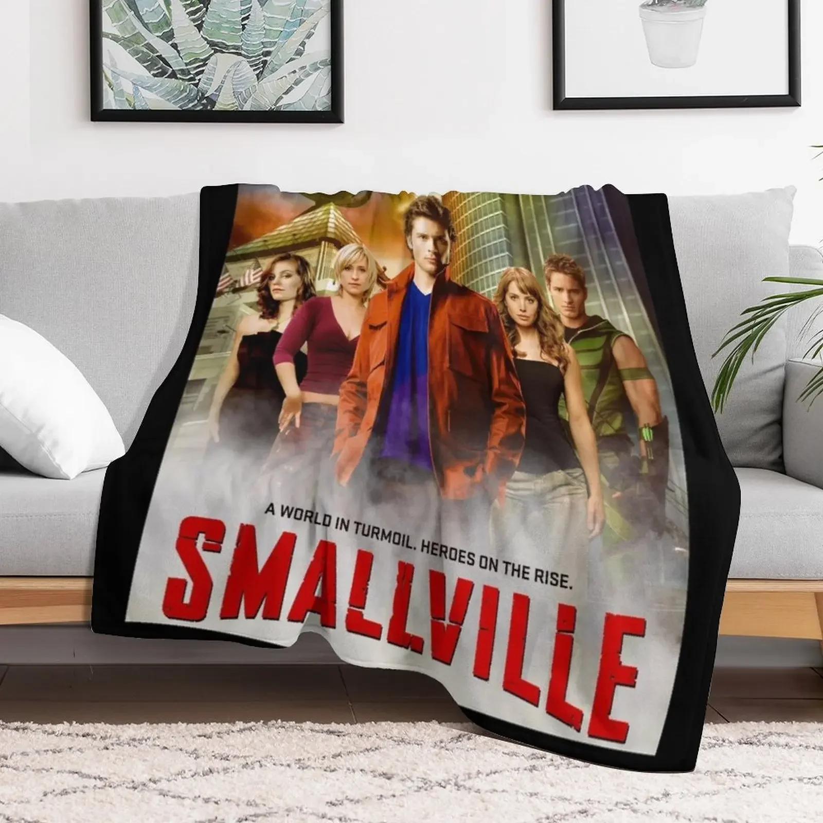 بطانية رمي علوية من سلسلة Smallville TV، سرير أشعث، هدية مضحكة، بطانيات أرائك مزخرفة
